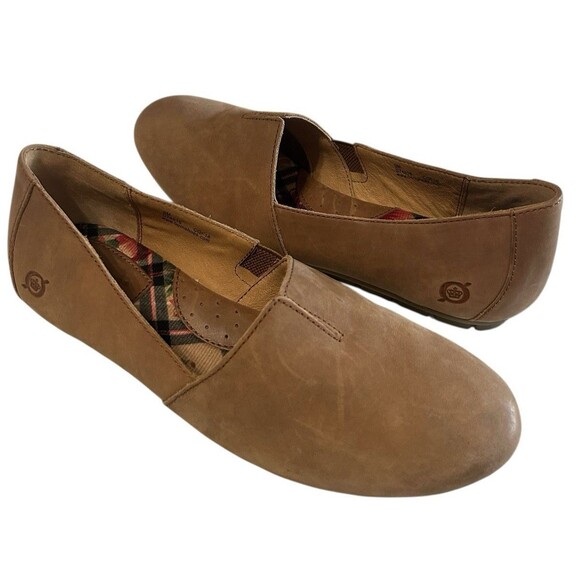 Born Sebra Womens Loafer  Brown Suede Flat Slip-On Shoe Comfy Casual Size 9M - Picture 3 of 14